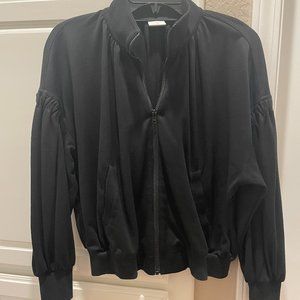 CABI Black Bomber Jacket in S